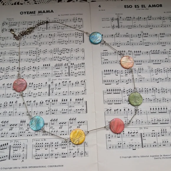 Multicolor Shell Necklace - Picture 6 of 6